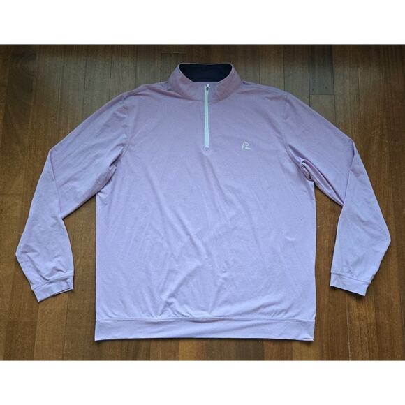 Rhoback Quarter Zip Pullover Mens Sz Xl Purple Golf Outdoors - Picture 1 of 6